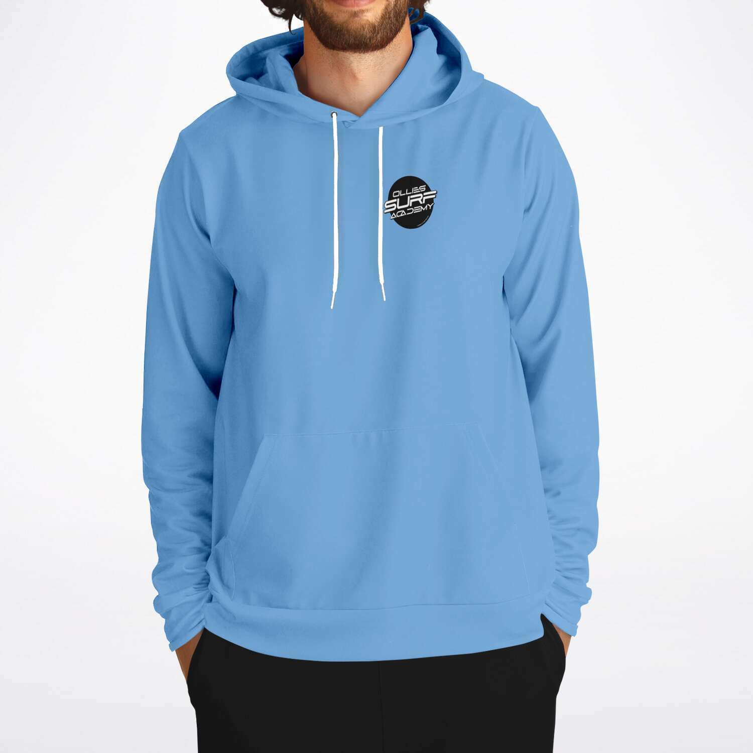 Ollie surf academy Blue Adult Hoodie