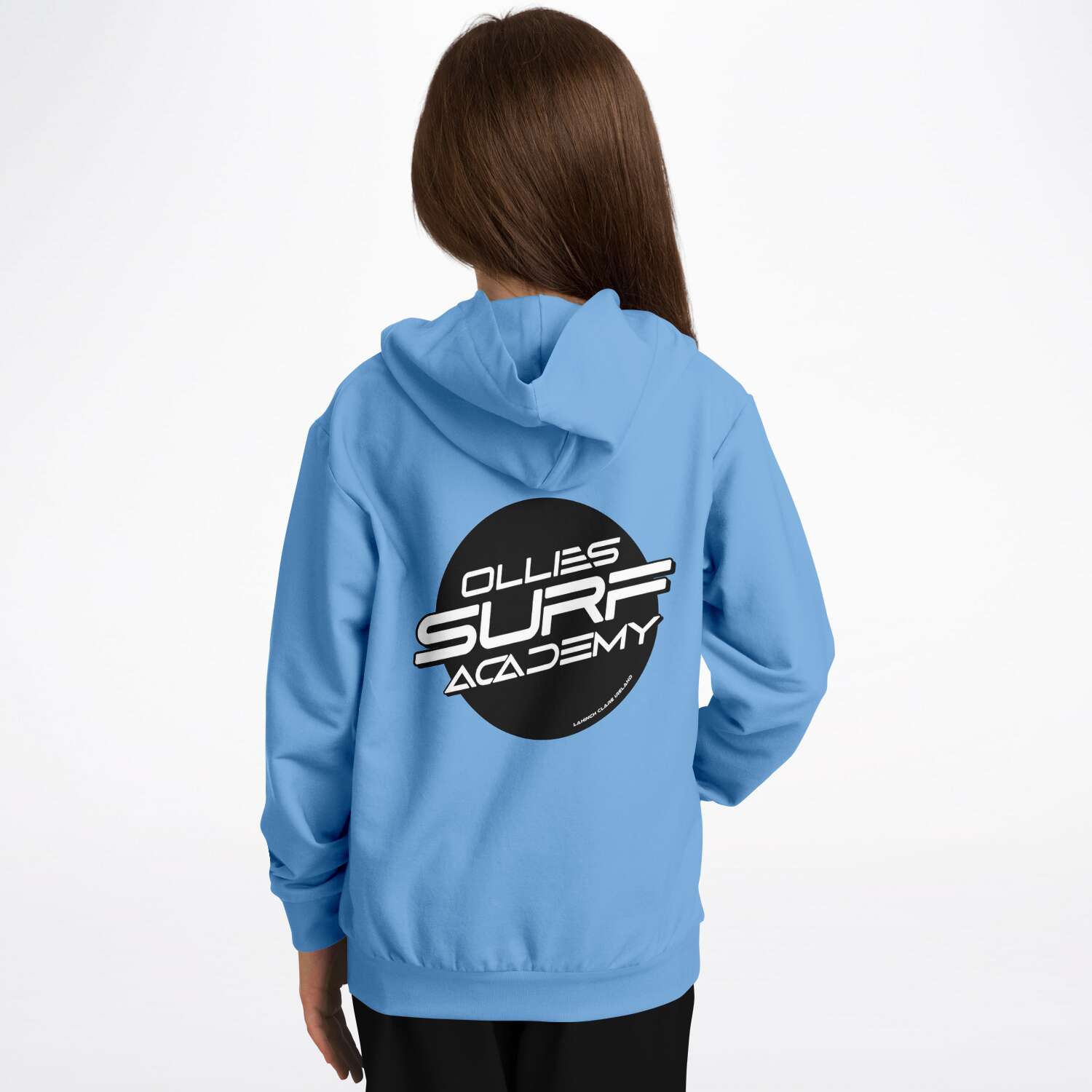 Ollie surf academy Blue Kids Hoodie