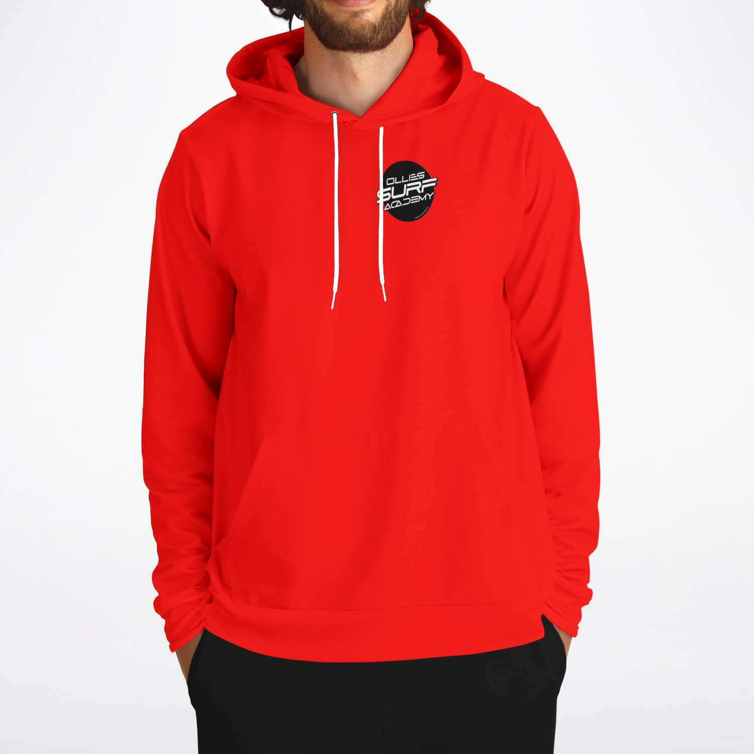 Ollie surf academy Red Adult Hoodie