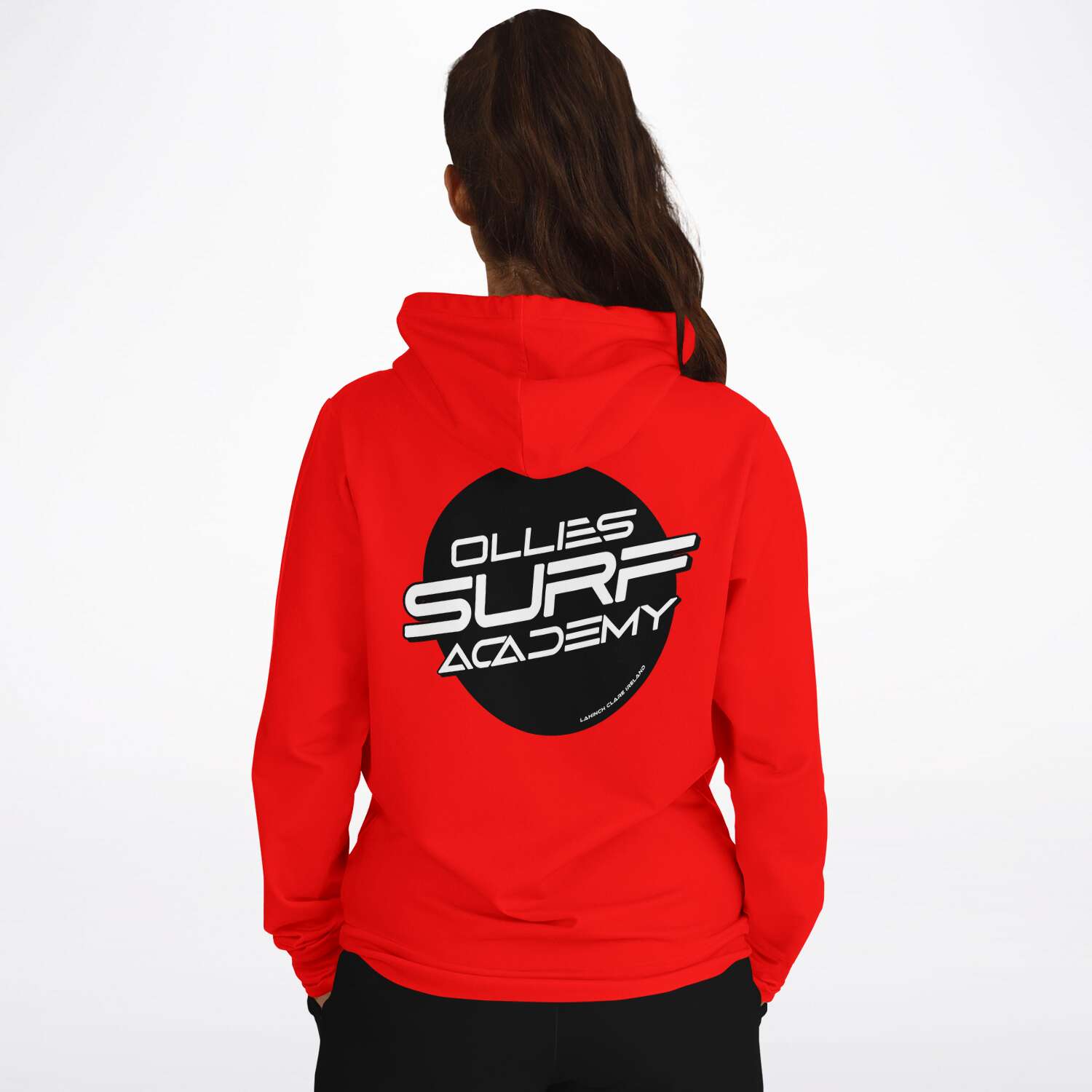 Ollie surf academy Red Adult Hoodie