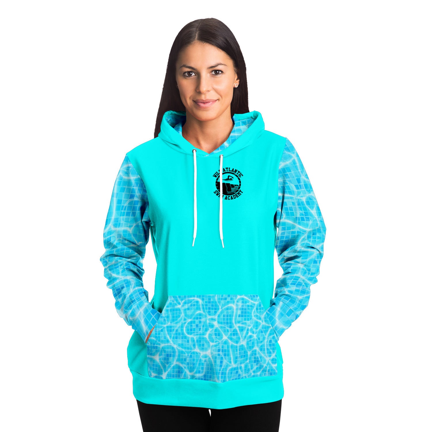 Swim Academy hoodie turquoise