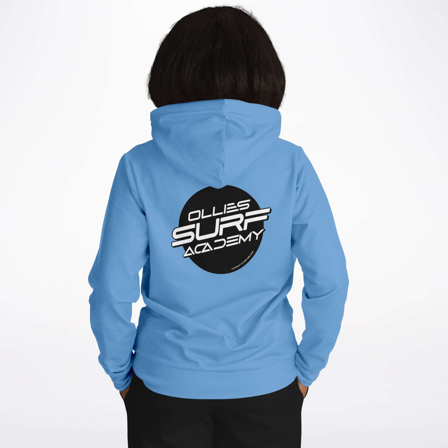 Ollie surf academy Blue Adult Hoodie