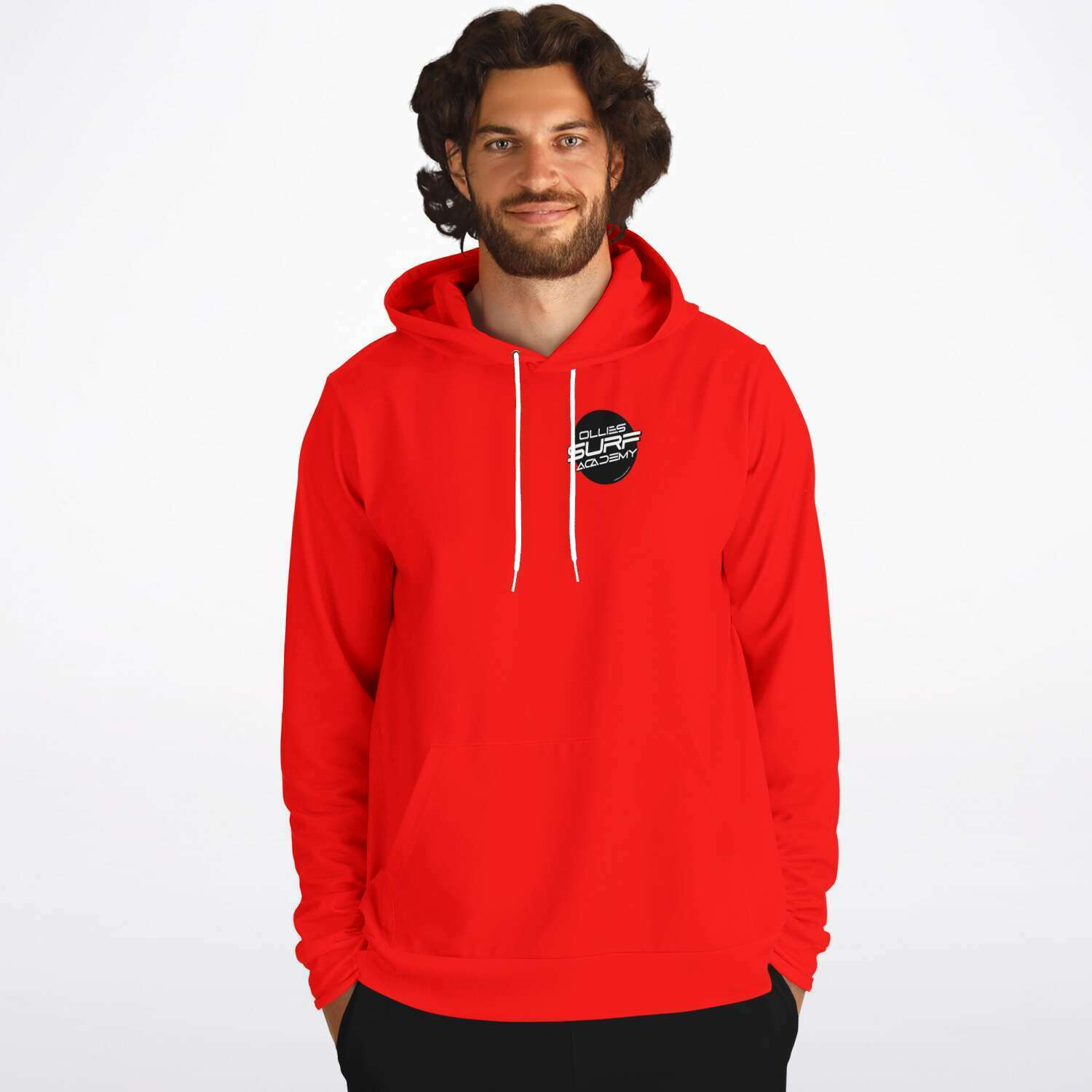 Ollie surf academy Red Adult Hoodie