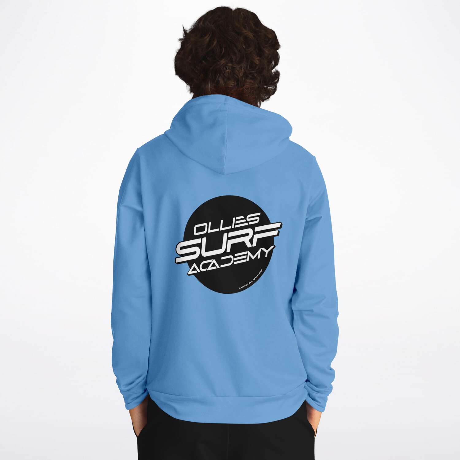 Ollie surf academy Blue Adult Hoodie