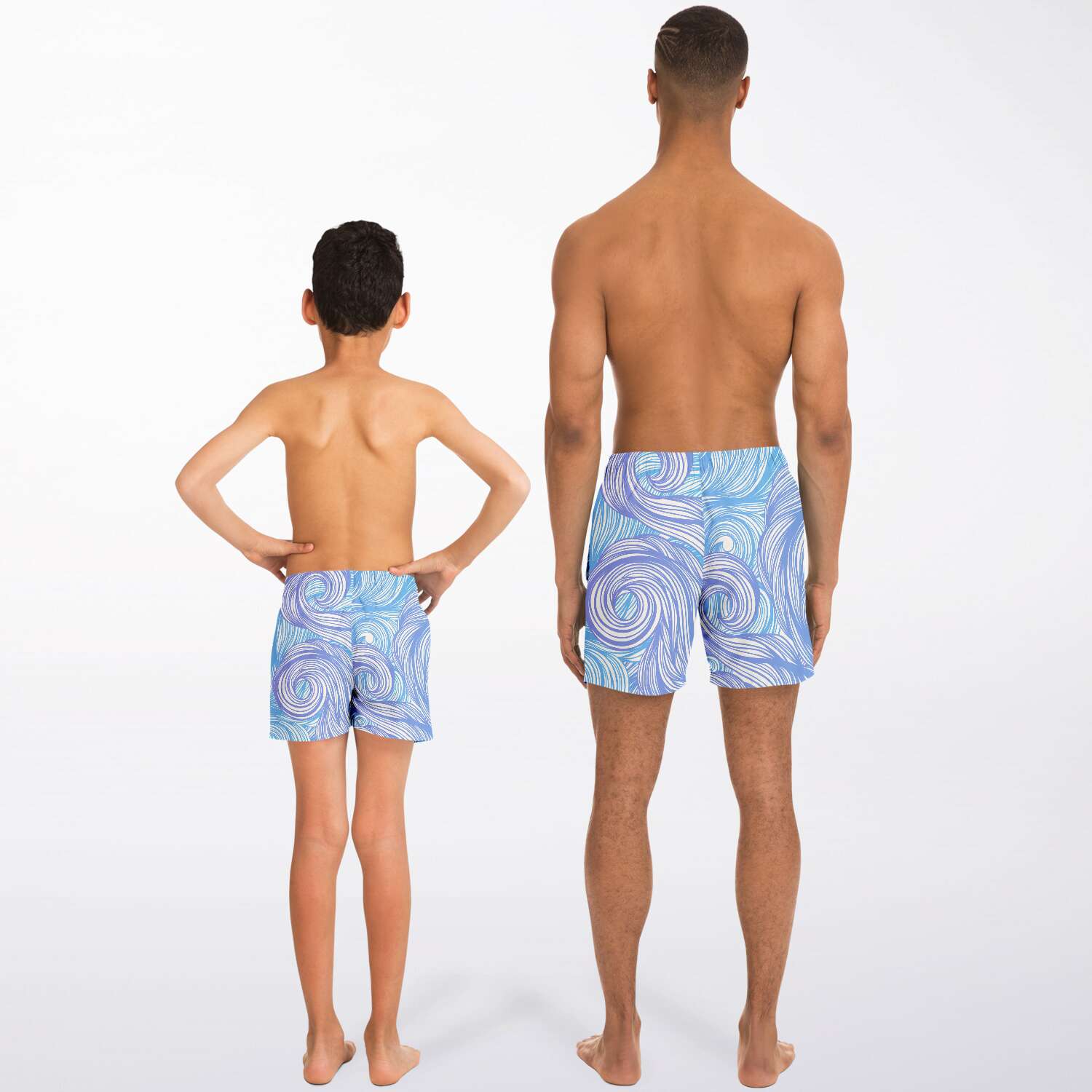 Wave Swim Trunks Adult & Child Combo