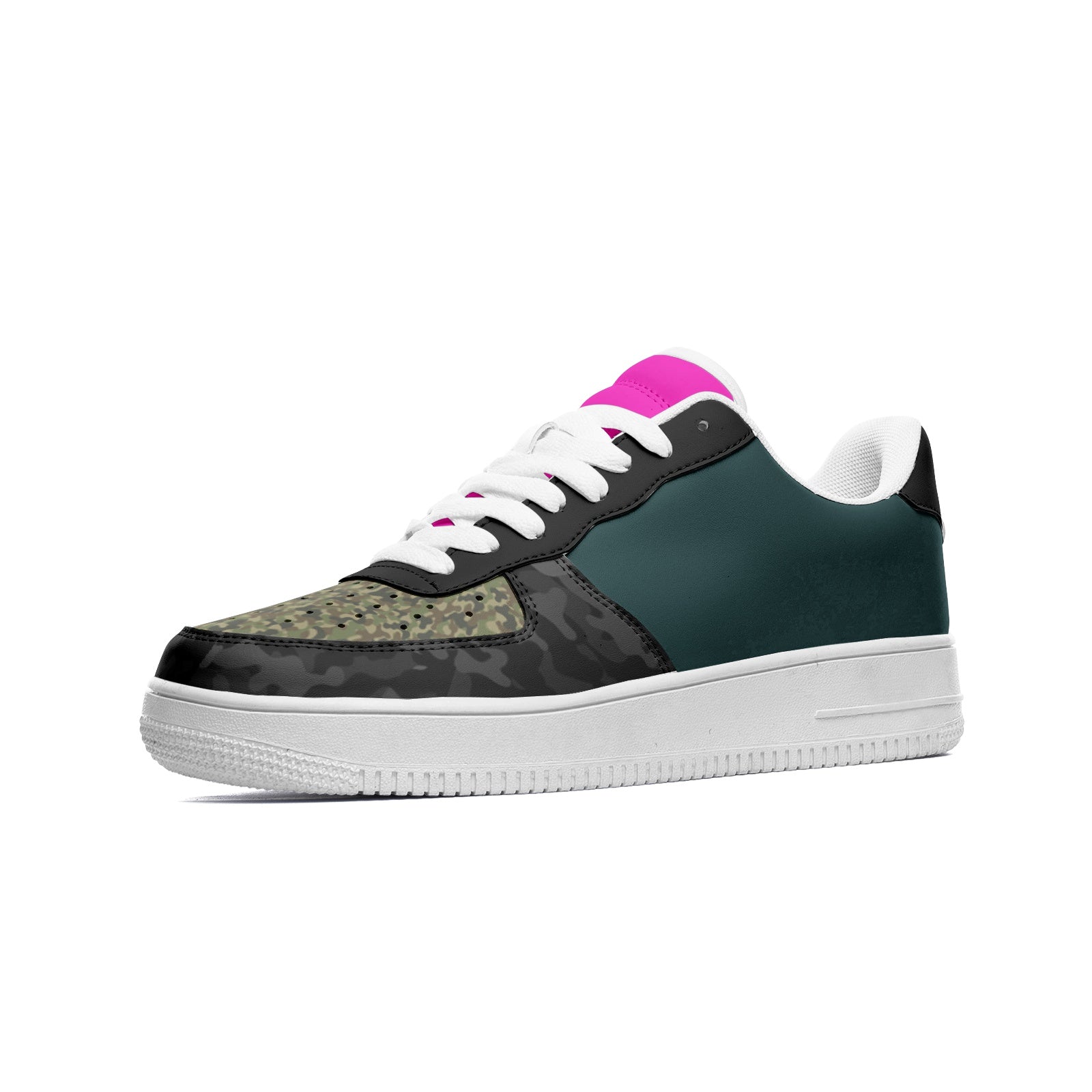 Ladies Low Top Leather Sneakers