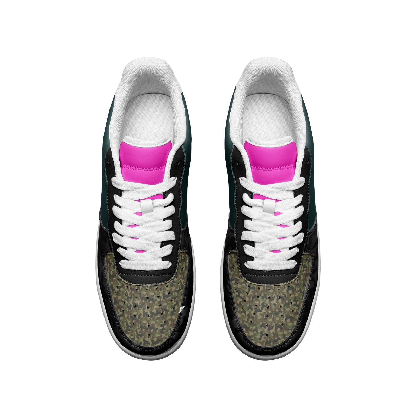 Ladies Low Top Leather Sneakers