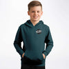 Ollie surf academy kids green hoodie