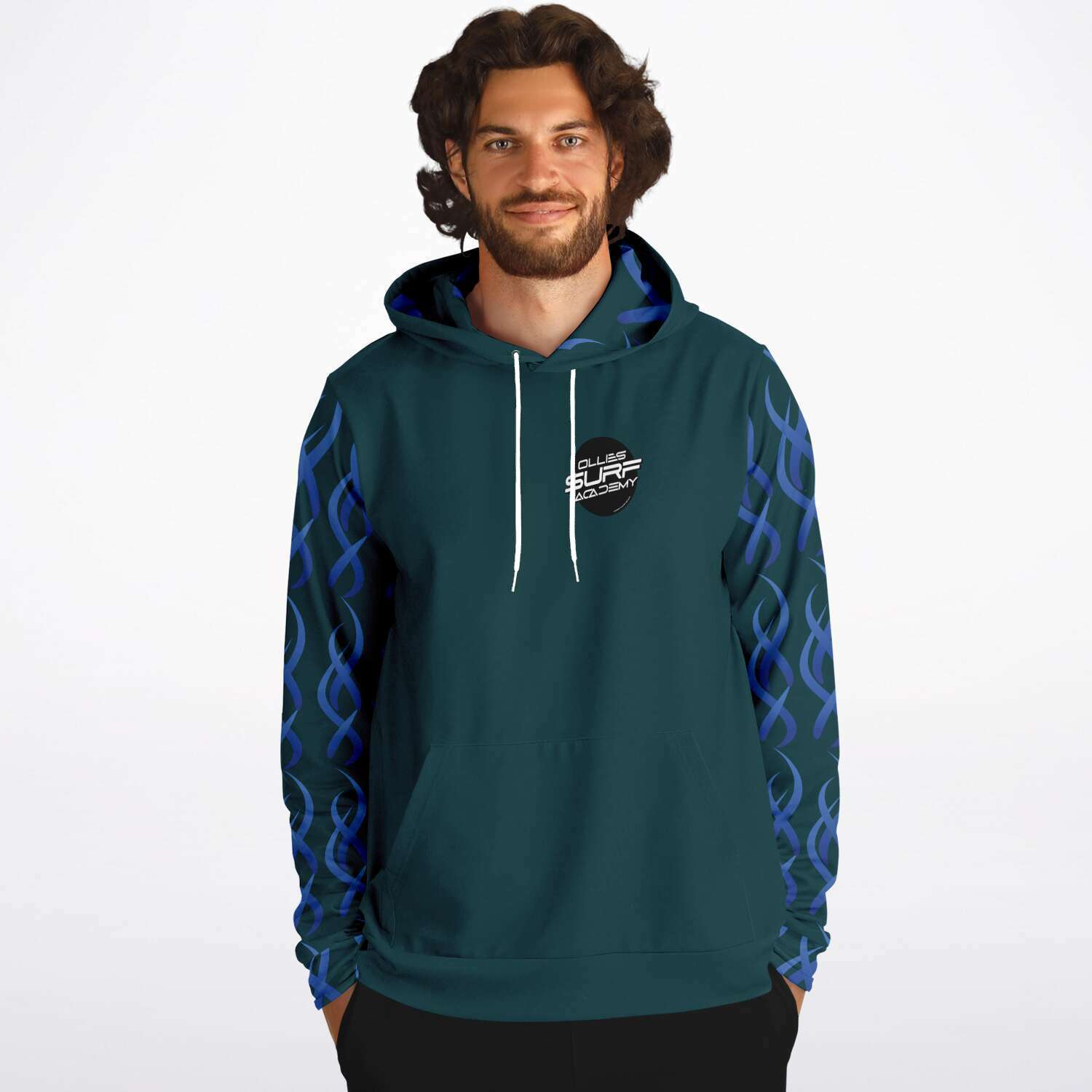 Ollies Adult Green Surf Hoodie