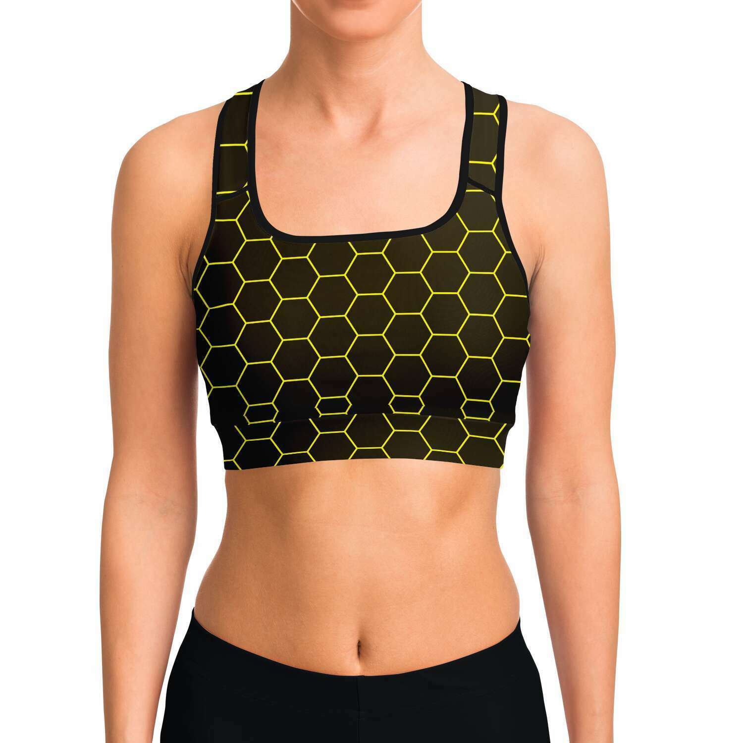 honey comb sports bra