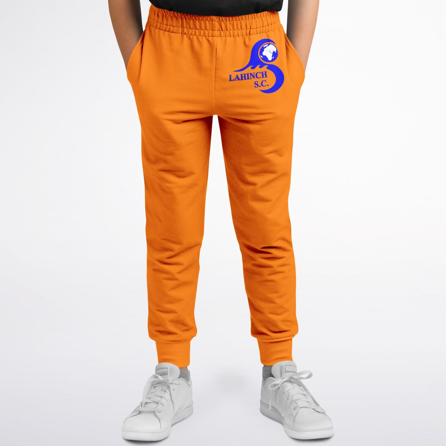 orange joggers