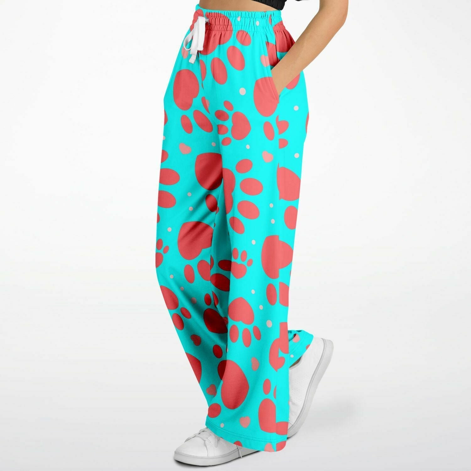 Puppy Love Flared Joggers (turquoise)