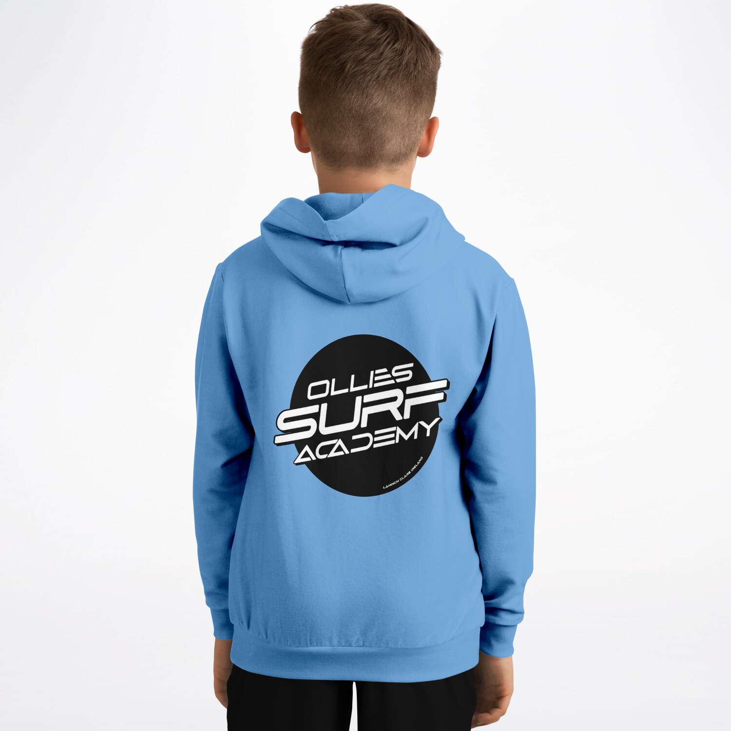 Ollie surf academy Blue Kids Hoodie