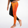 kids leggings black & orange