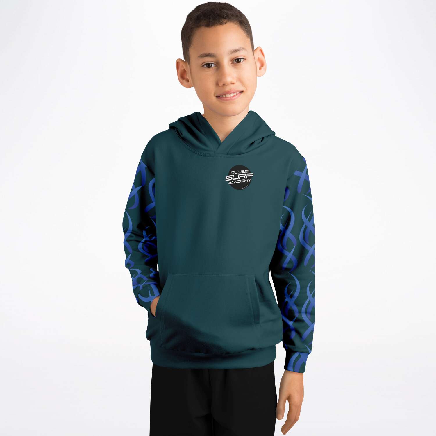 Ollies Kids Green Surf Hoodie