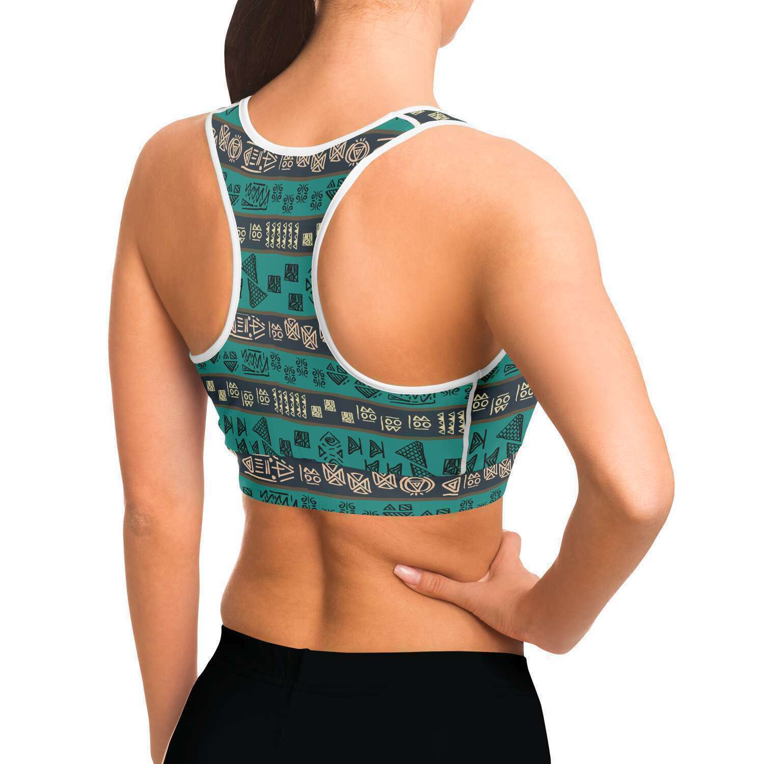 Patterned Sports Bra