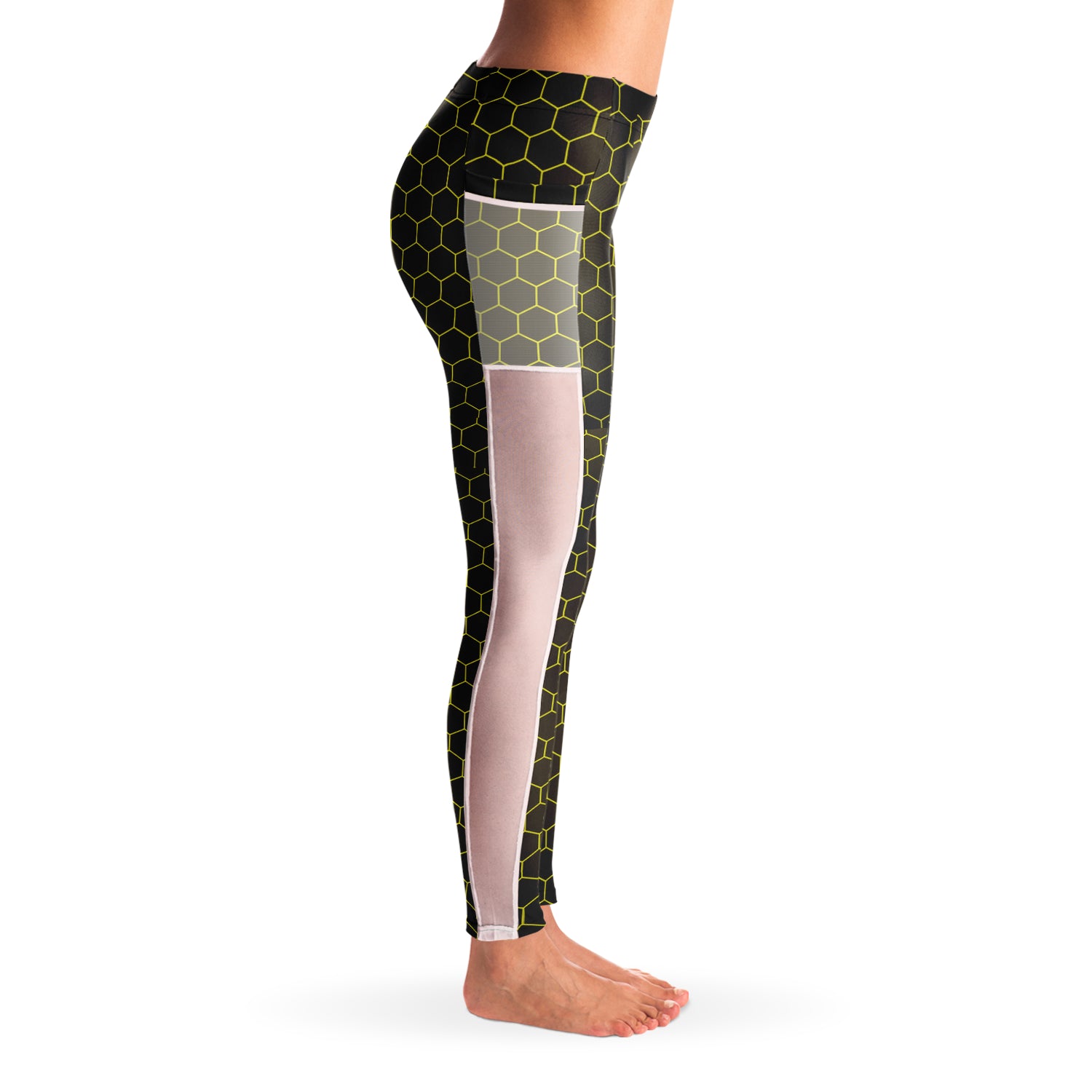 honey comb yoga leggings