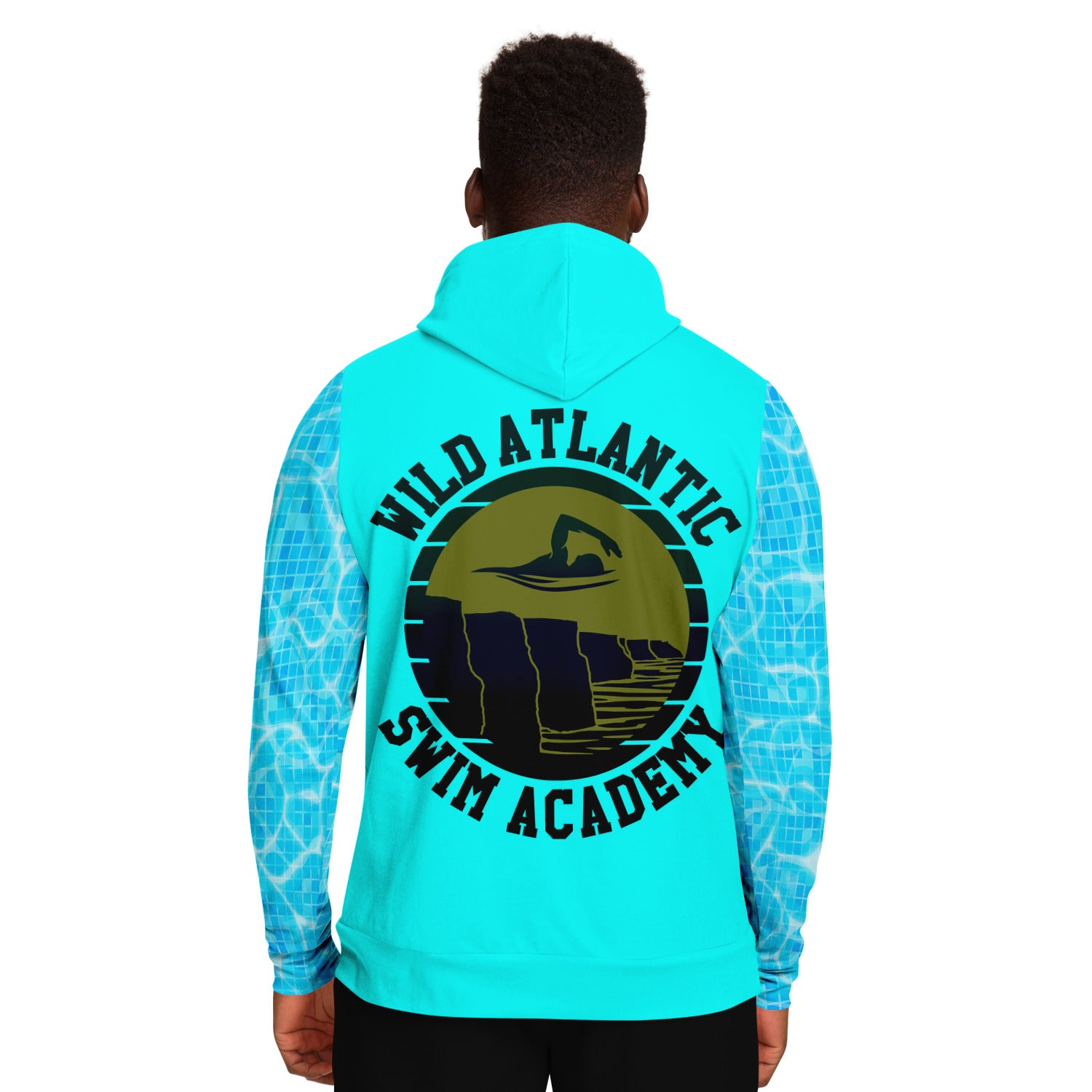 Swim Academy hoodie turquoise