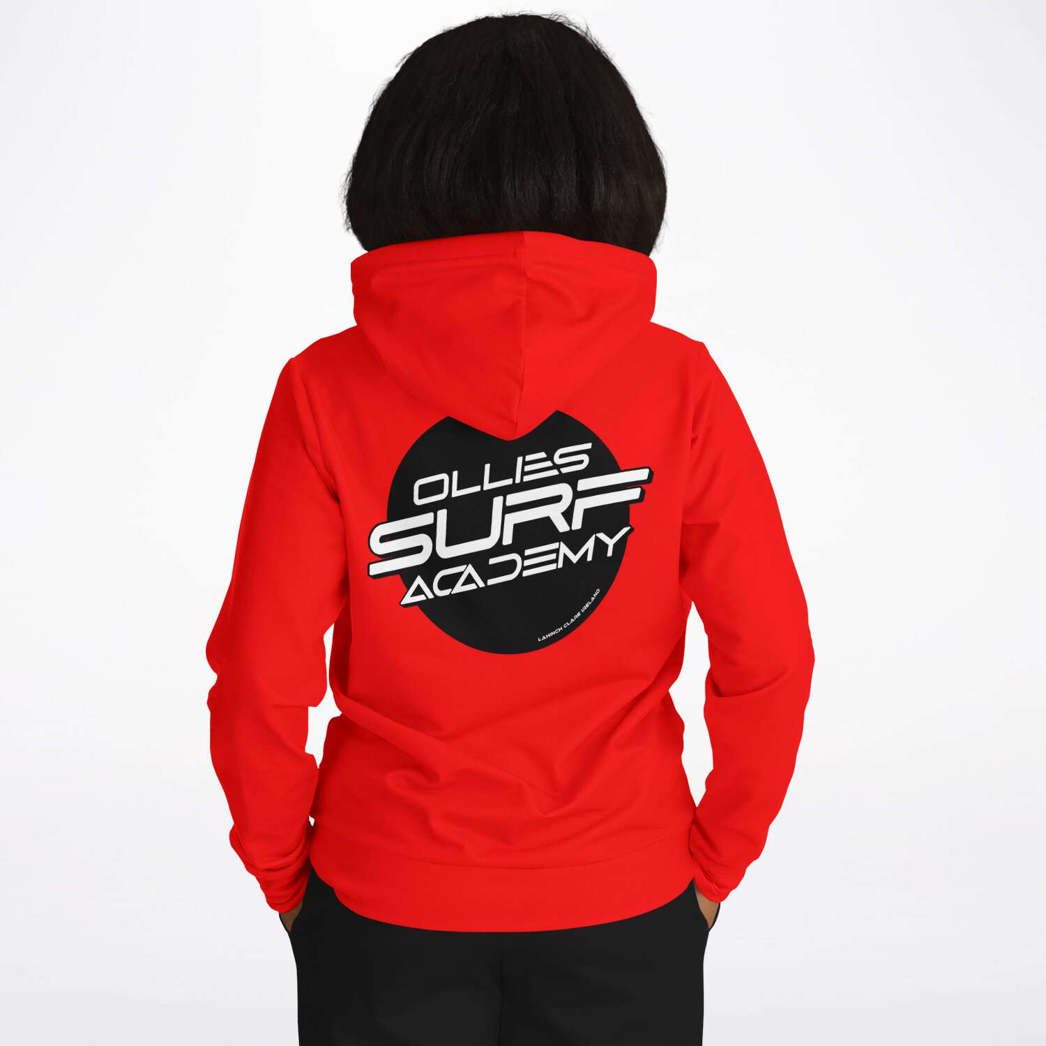 Ollie surf academy Red Adult Hoodie