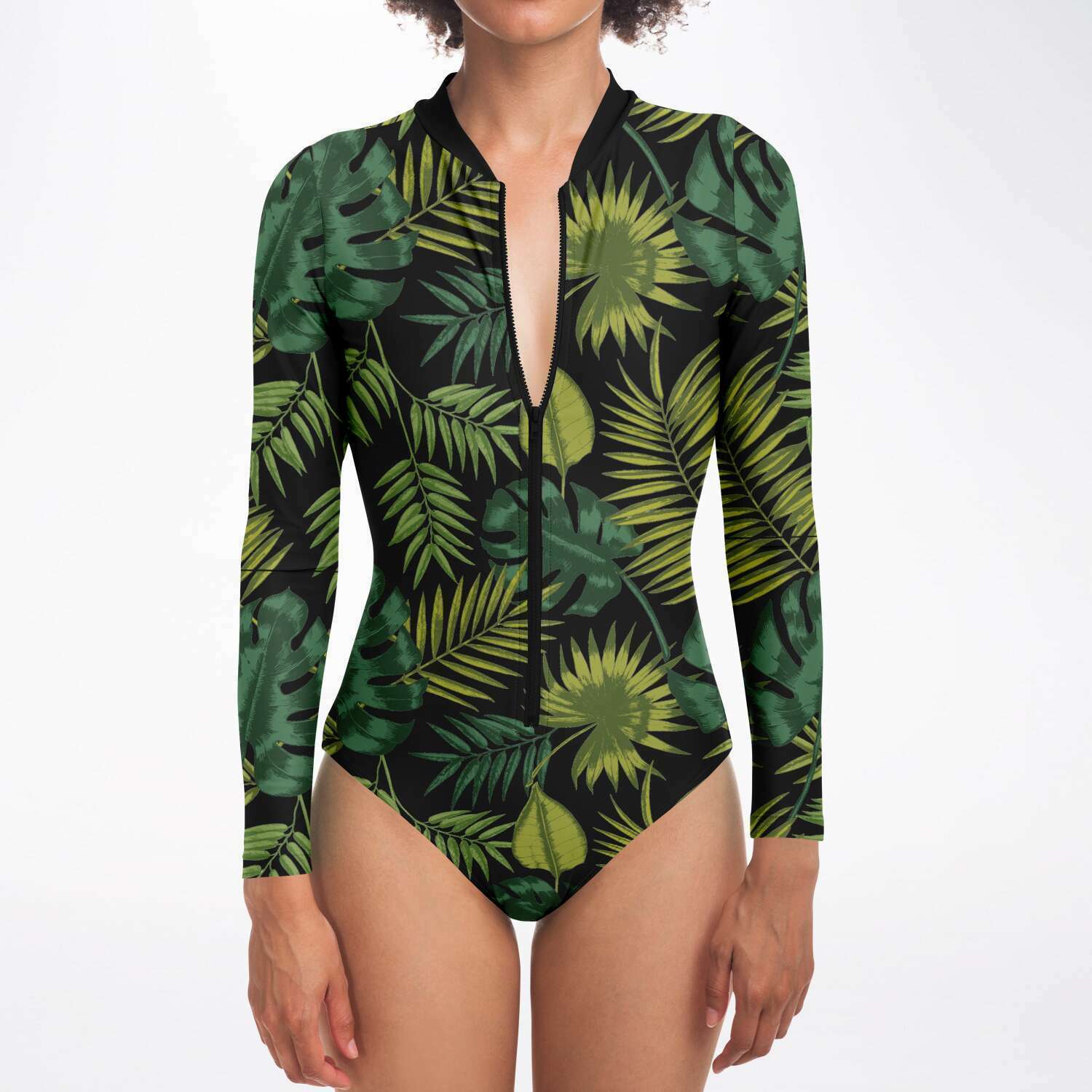 Long Sleeve UPF 50 One Piece Swimsuit