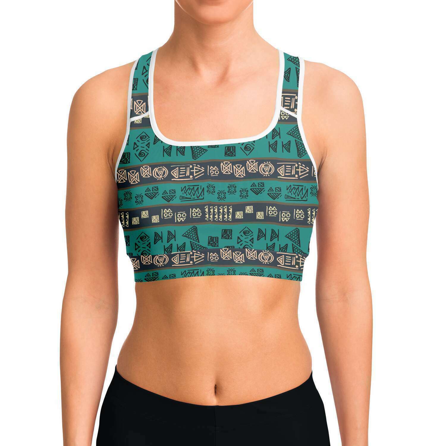 Patterned Sports Bra