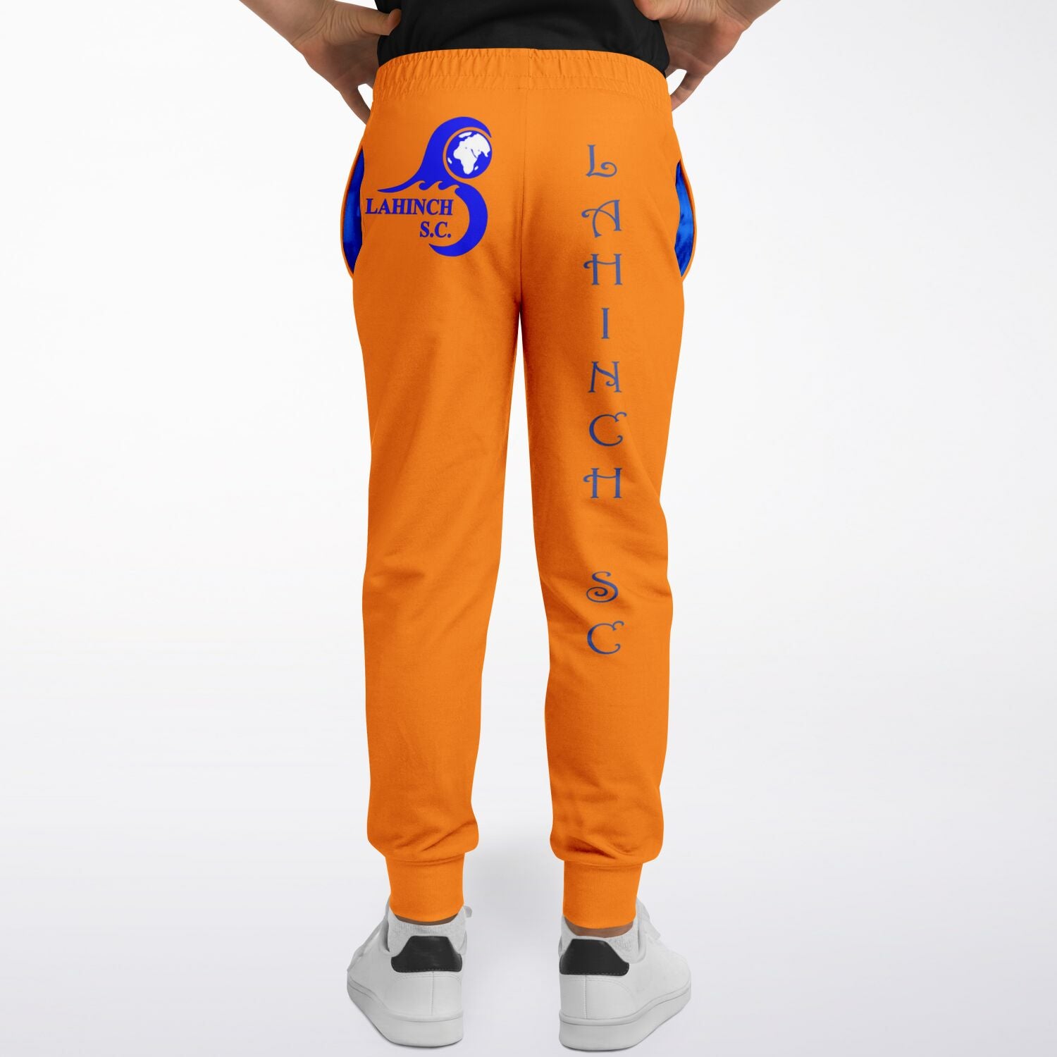 orange joggers