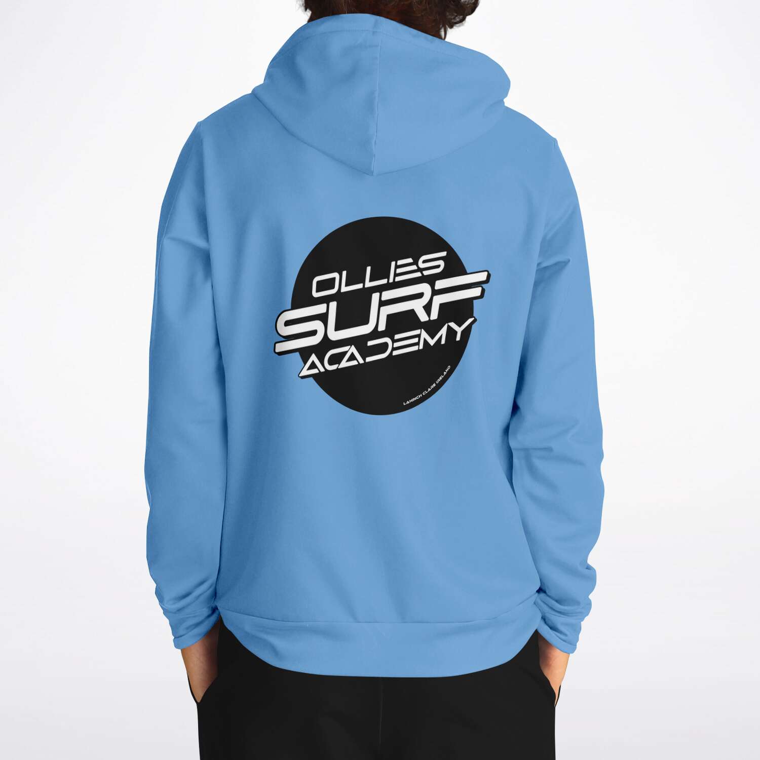 Ollie surf academy Blue Adult Hoodie