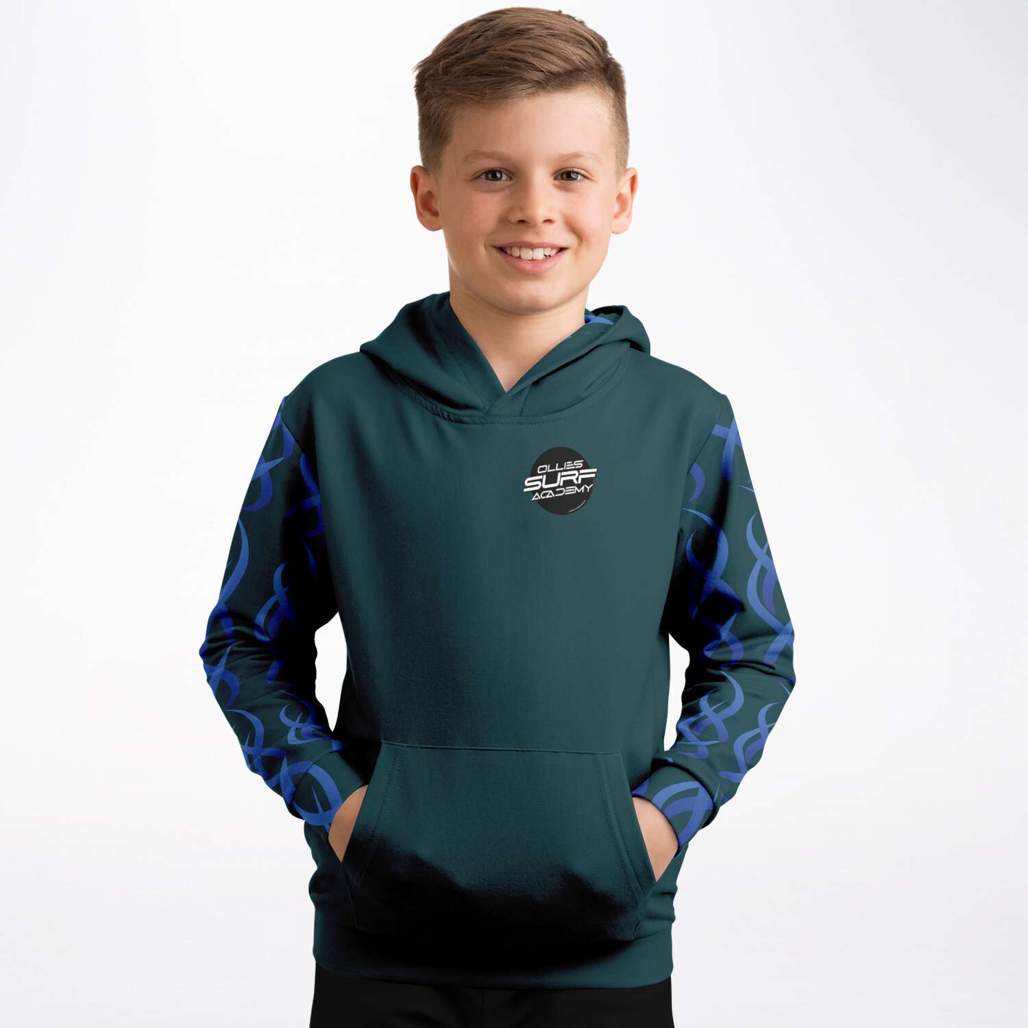 Ollies Kids Green Surf Hoodie