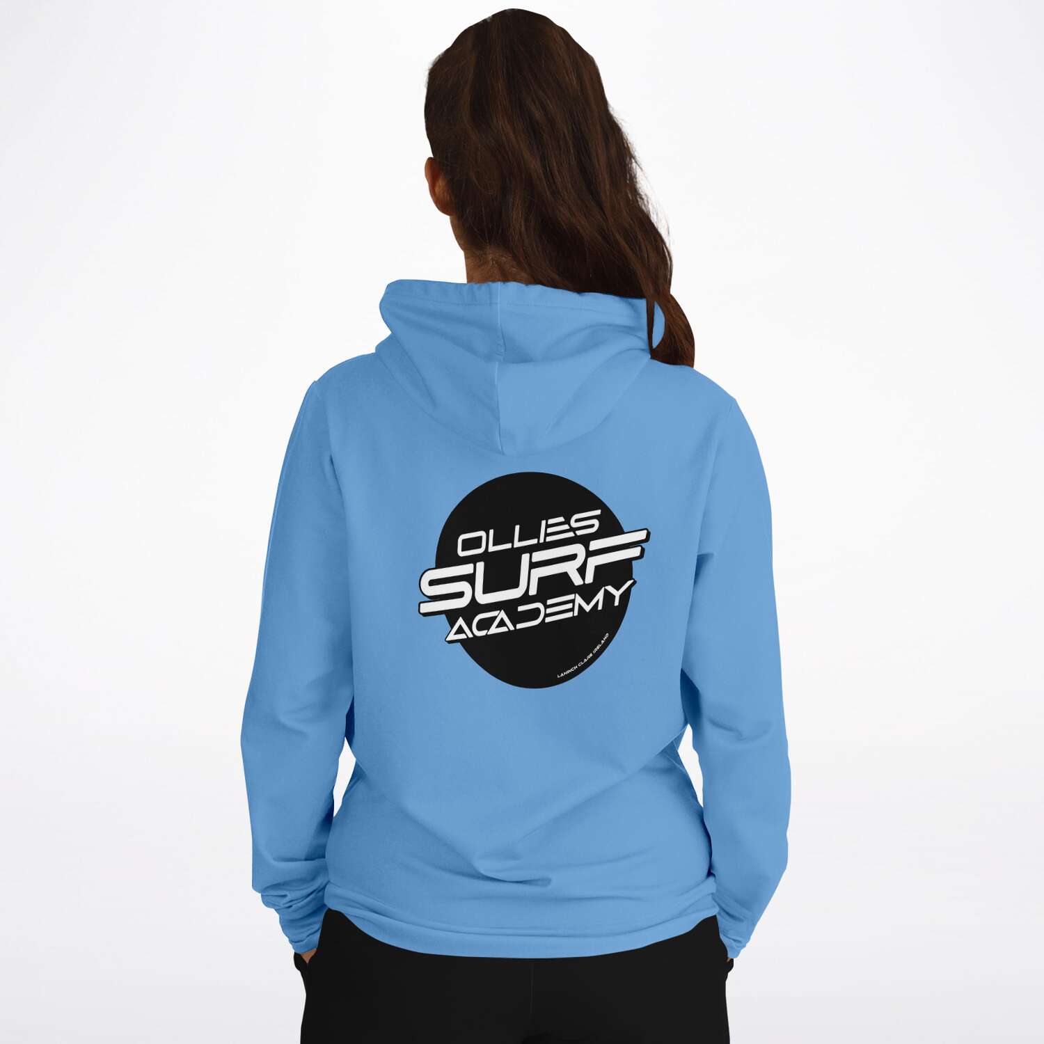 Ollie surf academy Blue Adult Hoodie