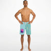 swim academy board shorts light blue