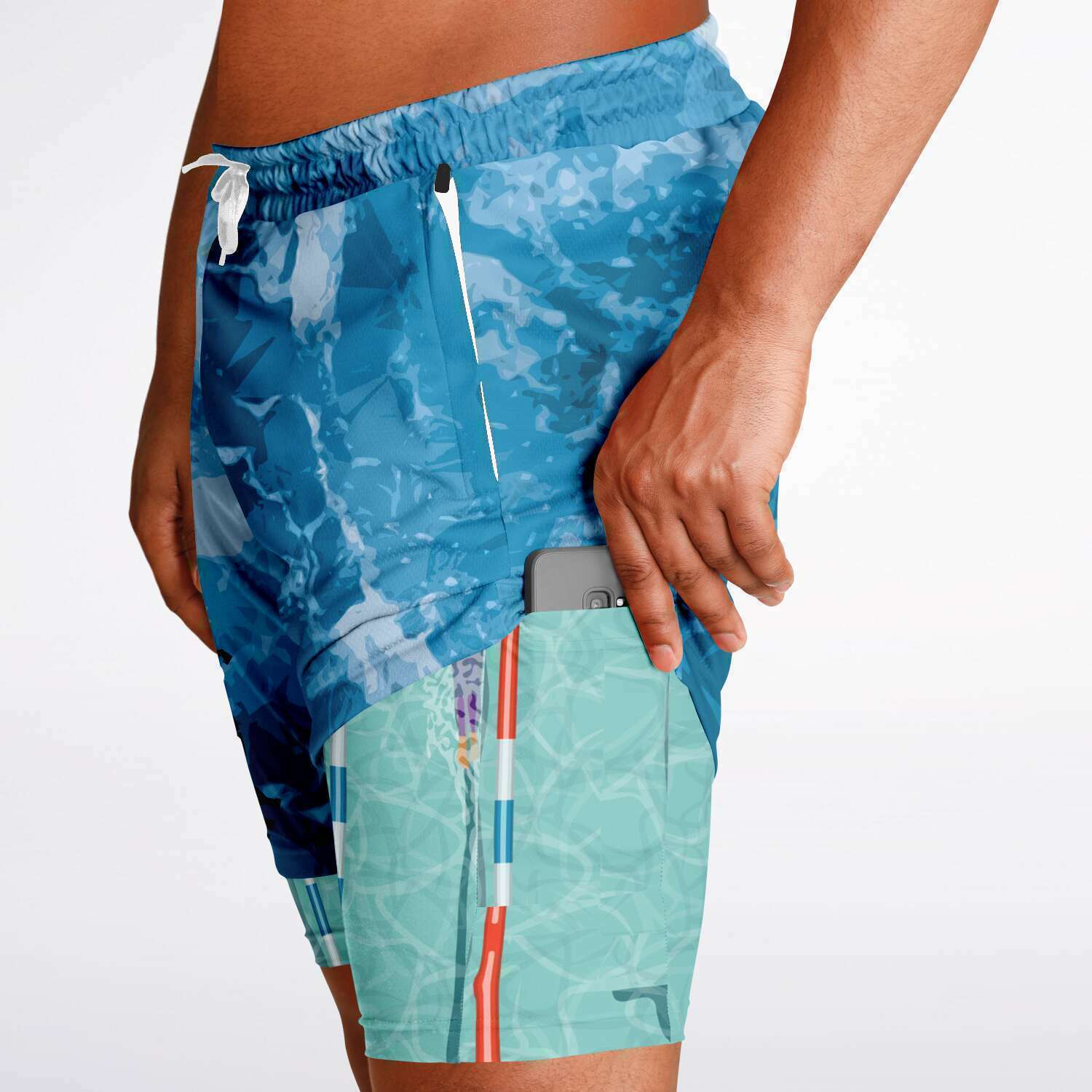 2 in 1 Men's Swim Academy Shorts