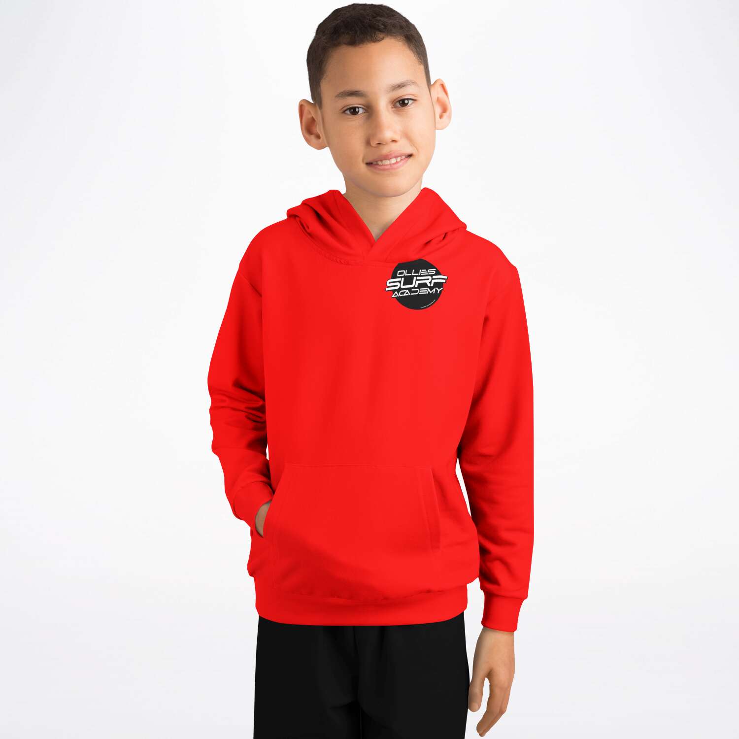 Ollie surf academy Red Kids Hoodie