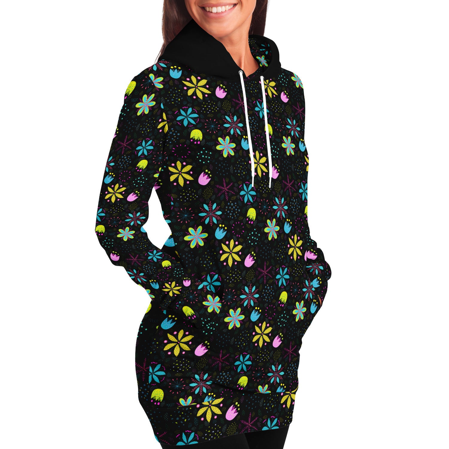 Flower Power Longline Hoodie