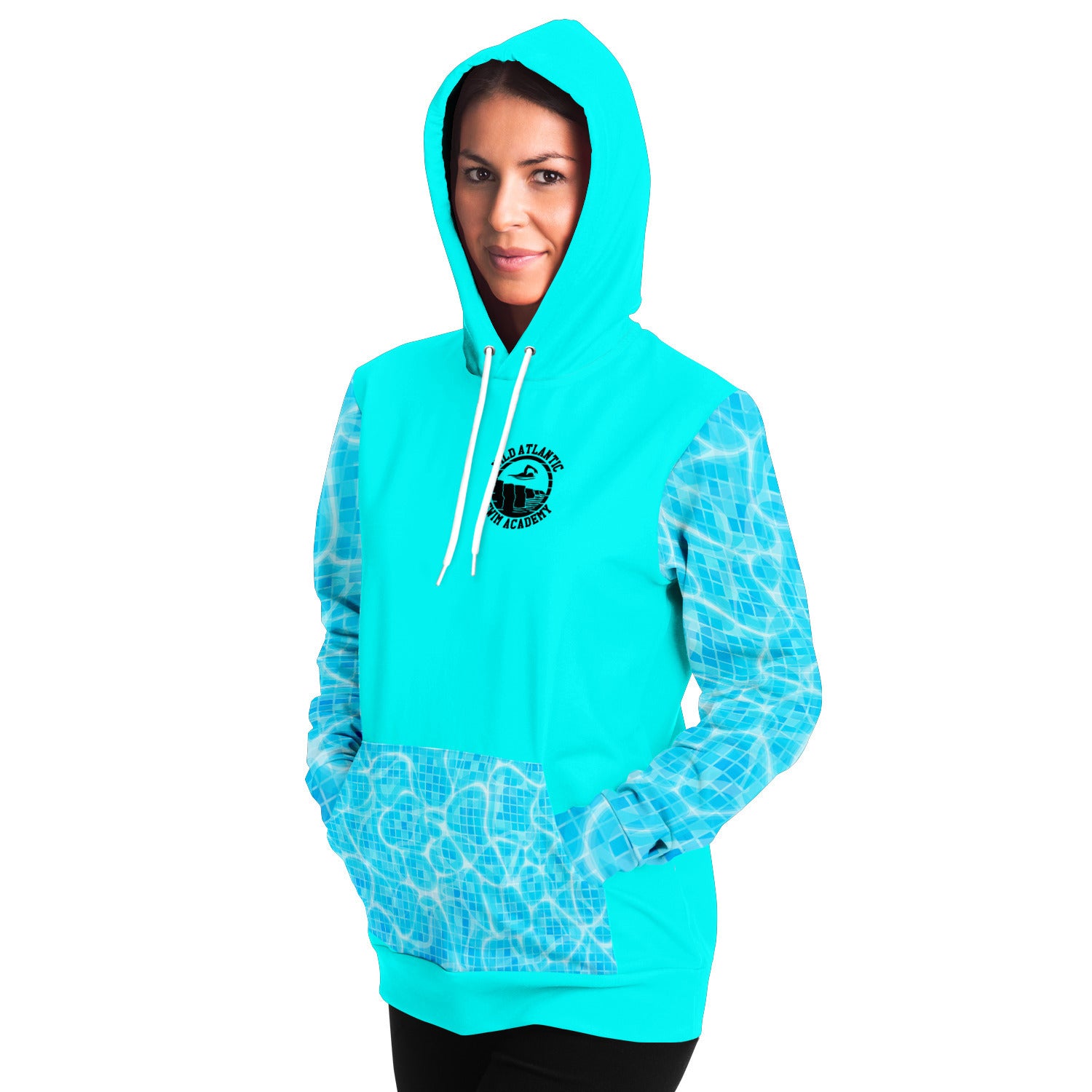 Swim Academy hoodie turquoise