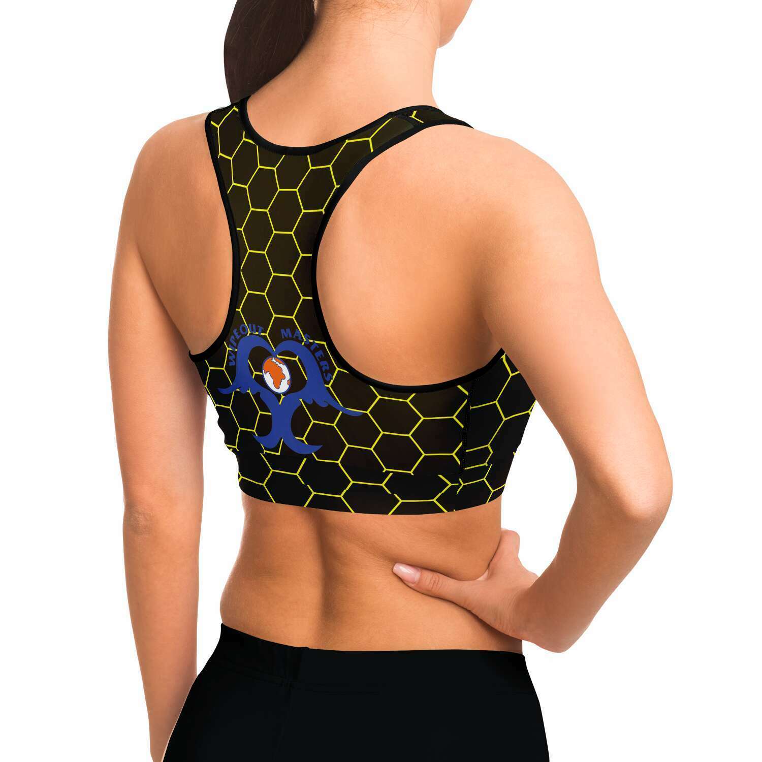 honey comb sports bra