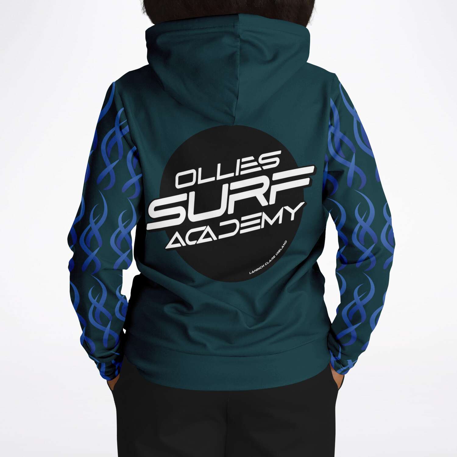 Ollies Adult Green Surf Hoodie