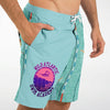 swim academy board shorts light blue