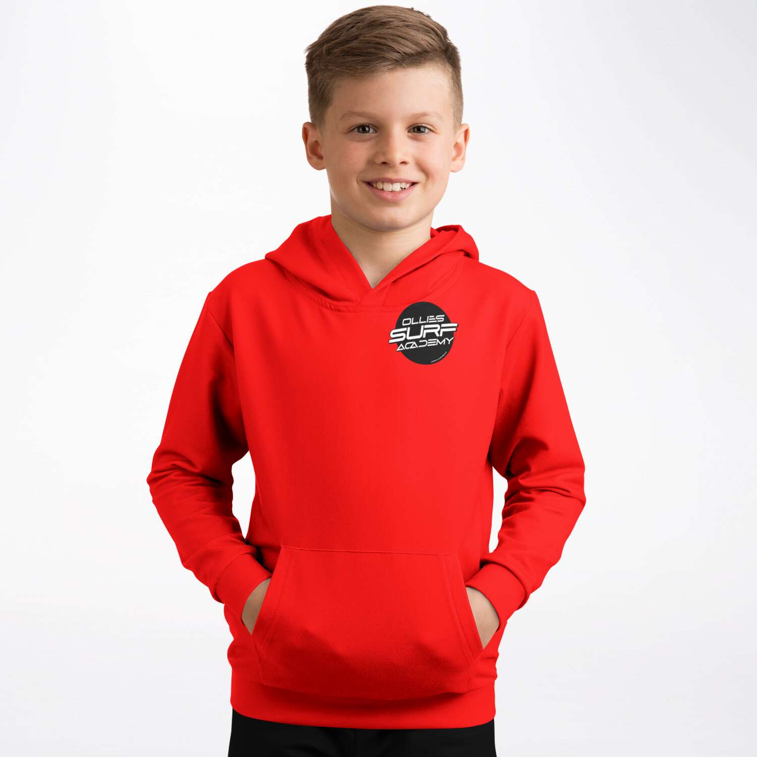 Ollie surf academy Red Kids Hoodie