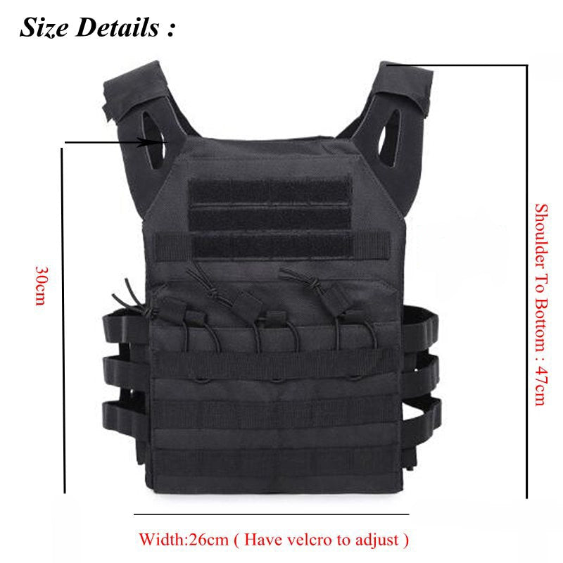 Tactical Body Armor JPC Molle Plate Carrier Vest