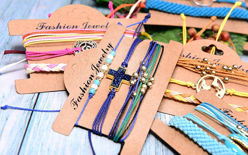 Wax Rope Waterproof Charm Bracelet