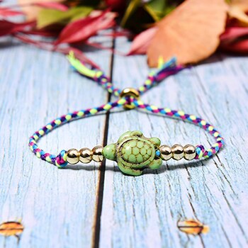 MOON GIRL Turtle Charm Wrap Bracelet