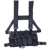 Tactical Chest Rig Bag Radio Harness Front Pouch Holster