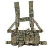 Tactical Chest Rig Bag Radio Harness Front Pouch Holster