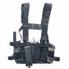 Tactical Chest Rig Bag Radio Harness Front Pouch Holster