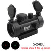 3X Magnifier Scope Compact Tactical Sight Flip + Holographic 1 x 40 Red/Green Dot