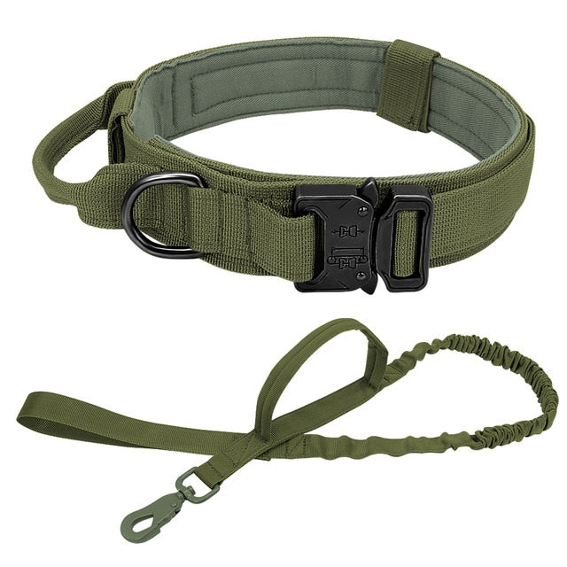 Military Tactical Dog Collar Leash