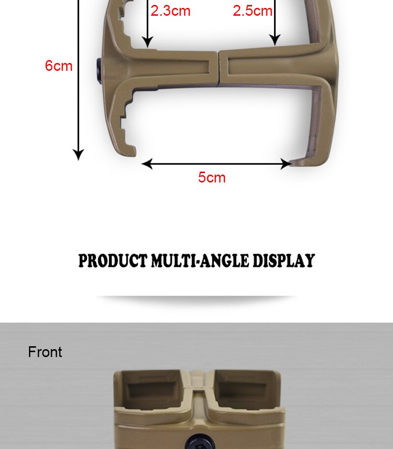 Tactical Clip Dual Magazine For AR15 M4 MAG59 Airsoft