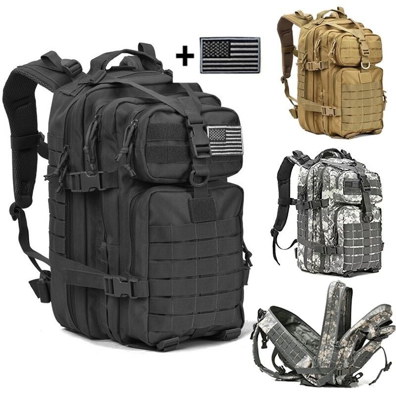 50L Capacity Men Army Military Tactical Large Backpack