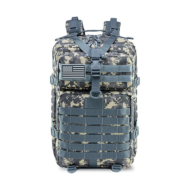 50L Capacity Men Army Military Tactical Large Backpack