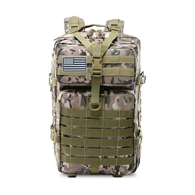 50L Capacity Men Army Military Tactical Large Backpack